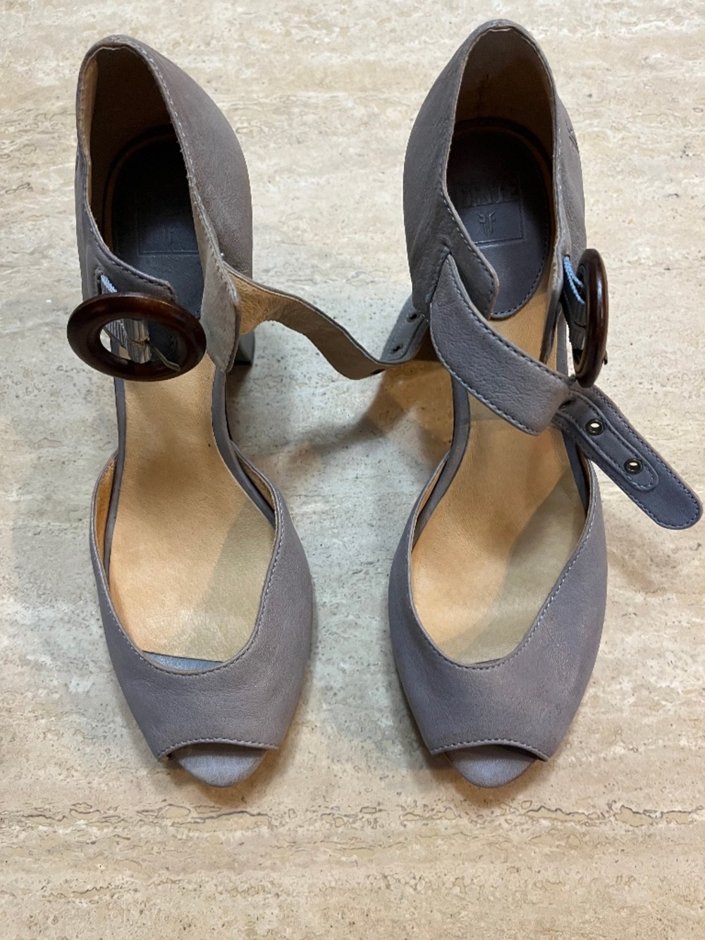 Never worn Frye Vintage Leather Heels 10M